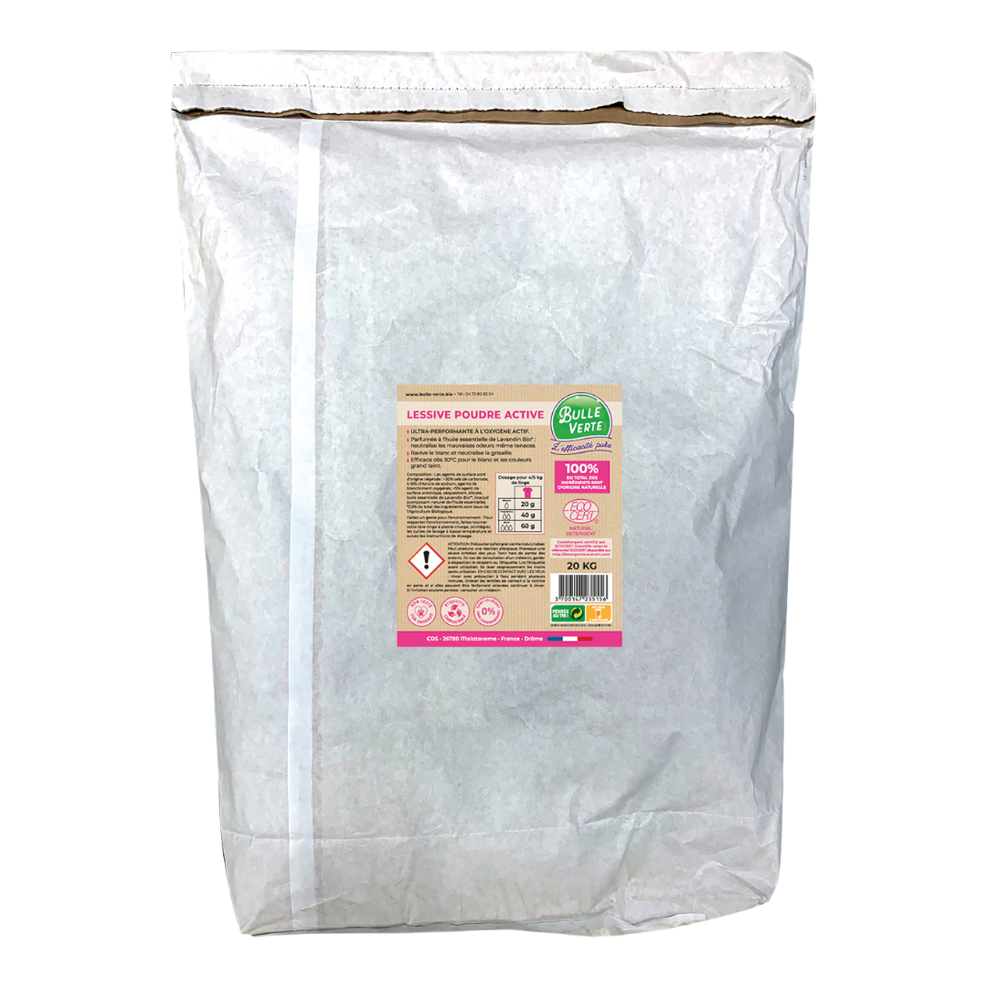 Lessive en poudre Super Active - ORLAV - HYDRACHIM - 20Kg