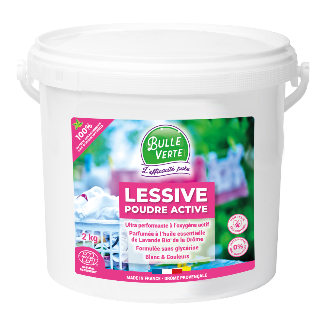 Lessive poudre active ultra-performante - Bulle Verte