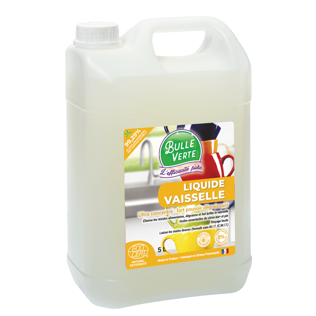 Liquide vaisselle pin/citron certifié ECOCERT - Bulle Verte